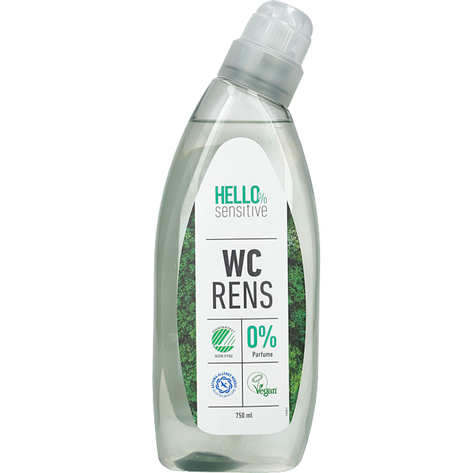 Hello sensitive wc rens 750 ml – produktbillede