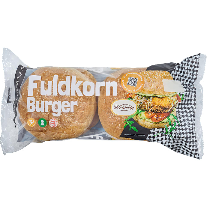 Fuldkornsburgerboller