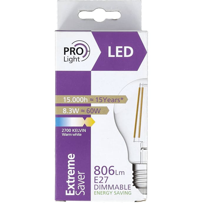 Prolight LED pære A60 E24 - dæmpbar – produktbillede
