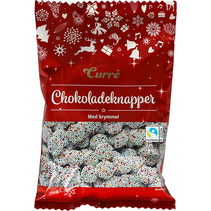 Chokoladeknapper m. krymmel