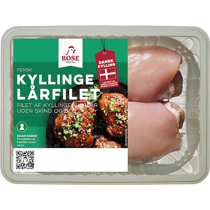 Kyllingelårfilet u. skind og ben
