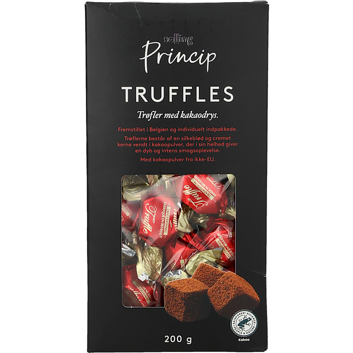 Trøfler m. kakaodrys – produktbillede