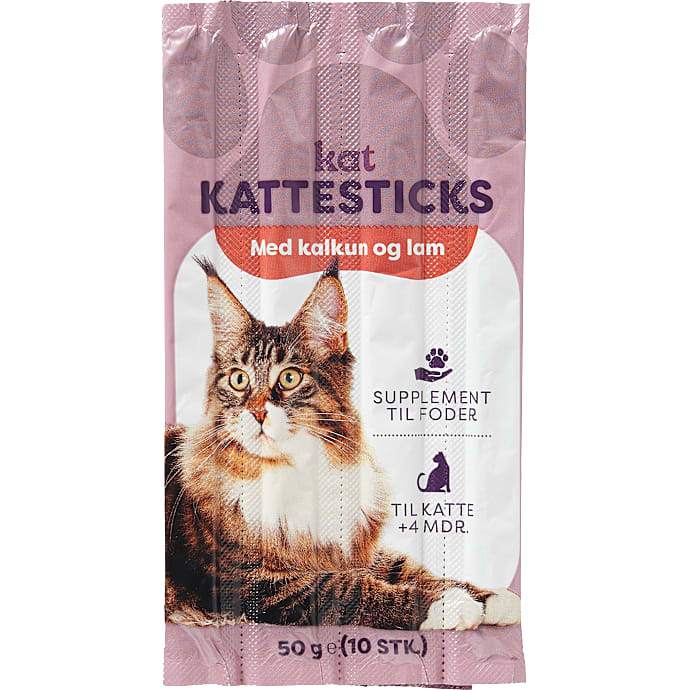 Kattesticks m. lam og kalkun
