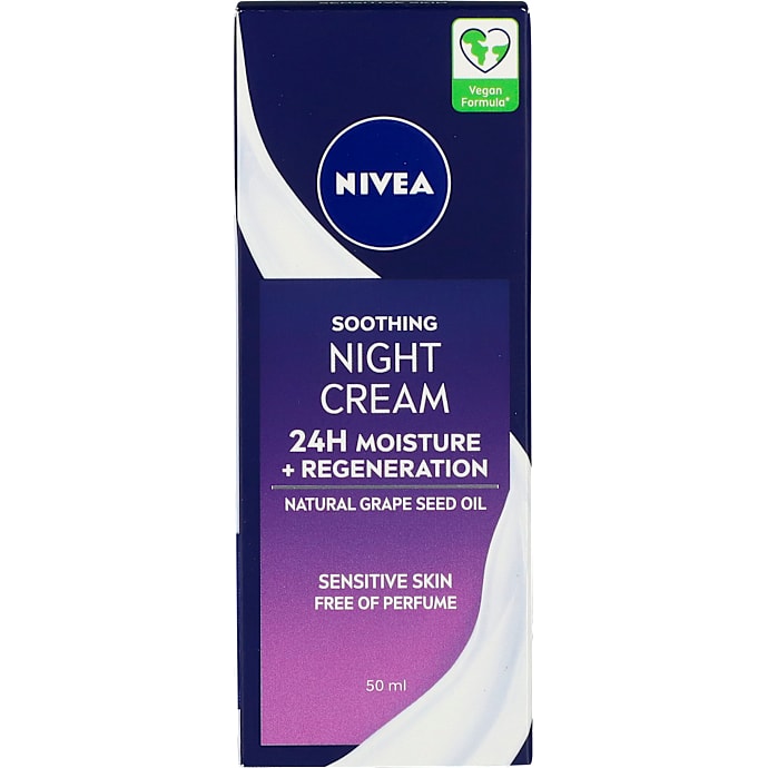 Soothing natcreme m. vindruekerneolie sensitiv hud