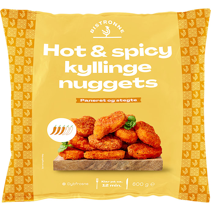 Kyllingenuggets m. krydderi