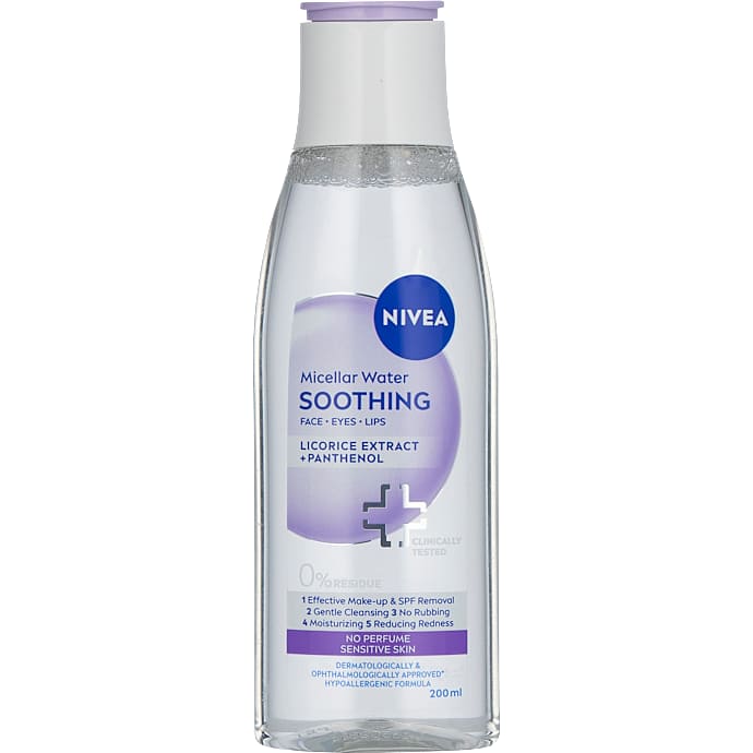 Soothing Micellar rensevand m. lakridsekstrakt og panthenol sensitiv hud – produktbillede