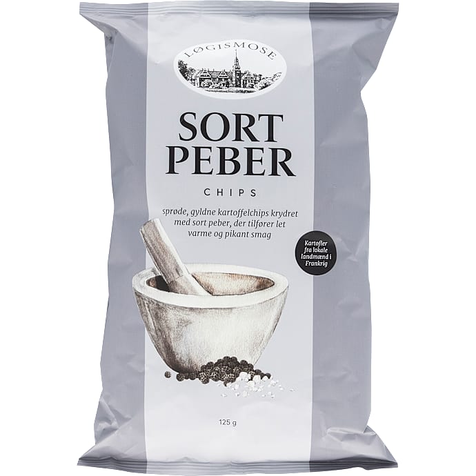 Chips m. sort peber – produktbillede