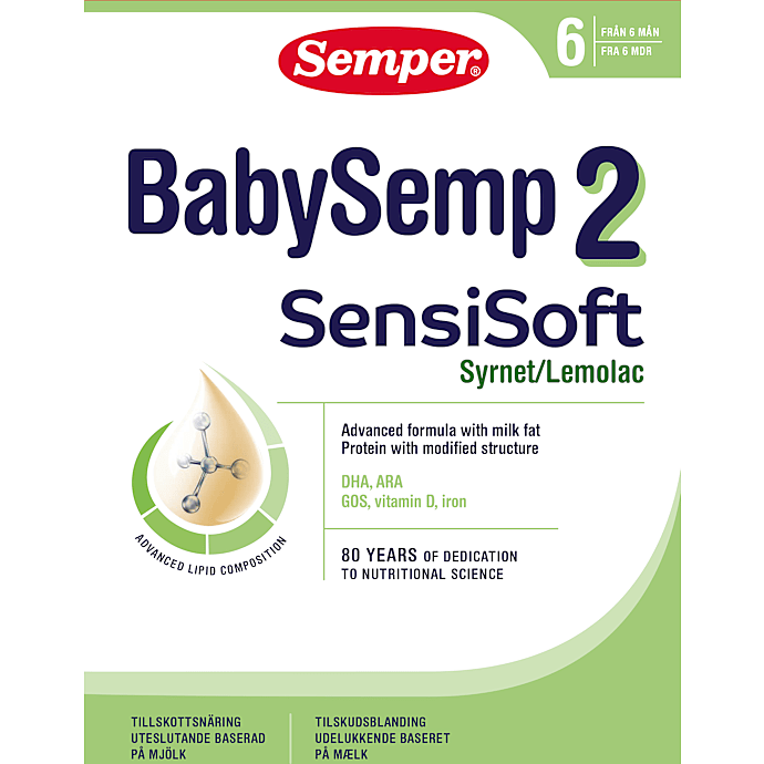 BabySemp 2 SensiSoft tilskudsblanding fra 6 mdr. – produktbillede