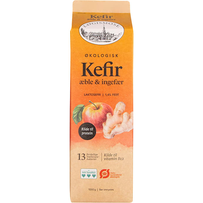 Kefir m. æble- og ingefærsmag 1,4% fedt