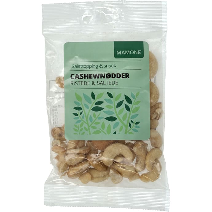 Ristede og saltede cashewnødder – produktbillede
