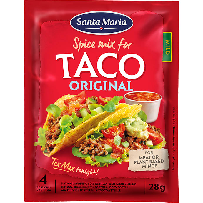 Taco krydderiblanding mild
