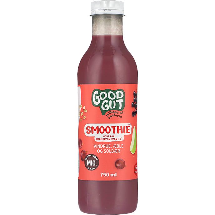 Smoothie m. vindrue, æble og solbær