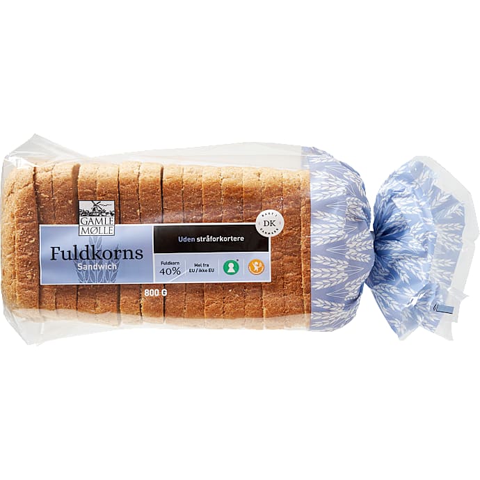 Fuldkornssandwichbrød