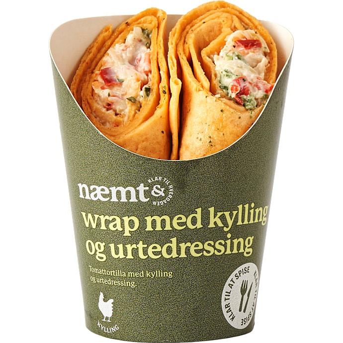 Wrap m. kylling og urtedressing