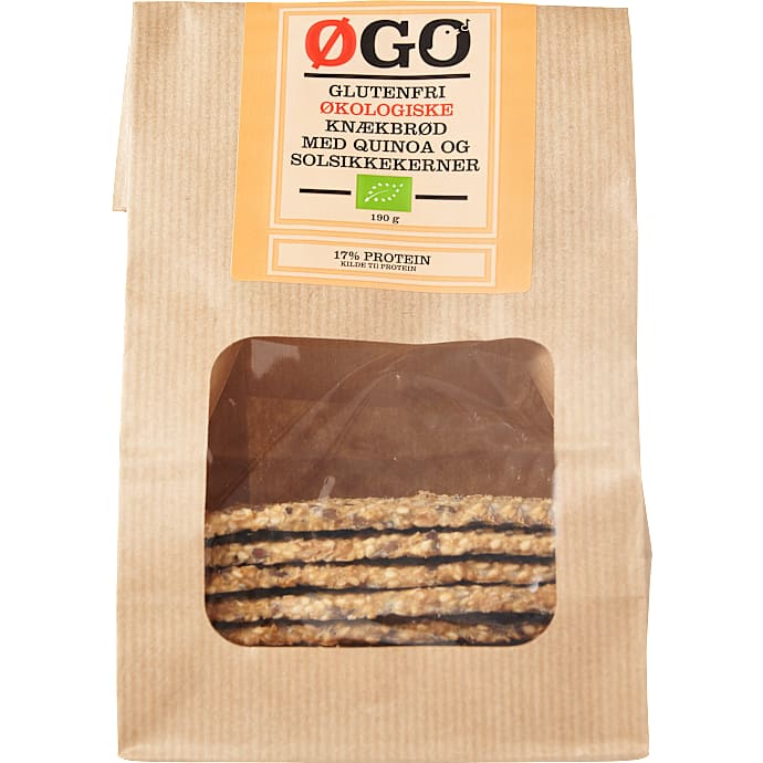 Kerneknækbrød m. havre glutenfri øko