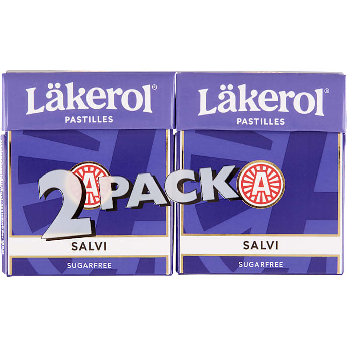 Salvi lakridspastiller sukkerfri – produktbillede
