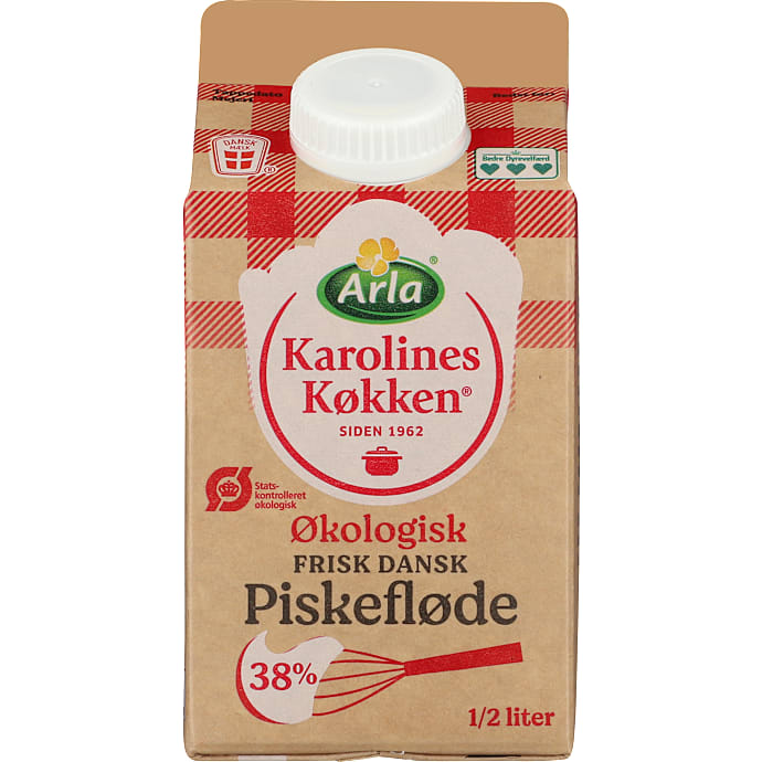 Piskefløde 38% fedt øko – produktbillede