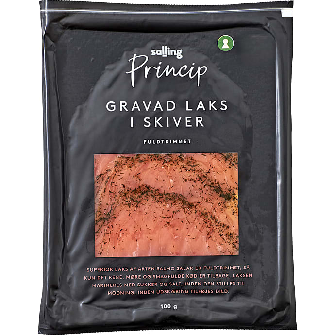 Gravad laks i skiver