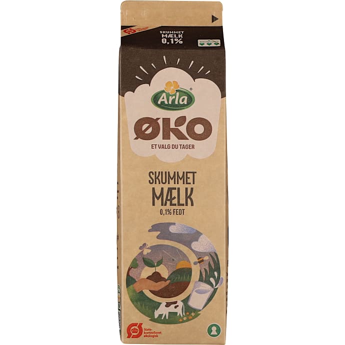 Skummetmælk 0,1% fedt øko