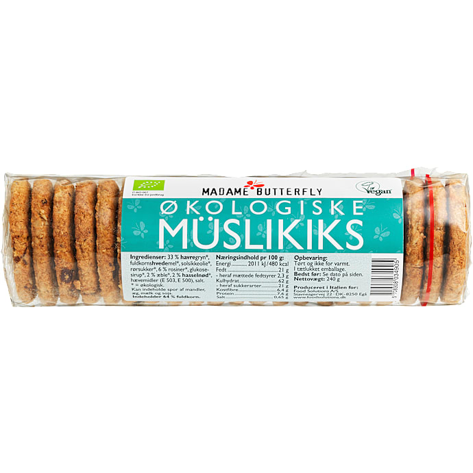 Müslikiks vegansk øko – produktbillede