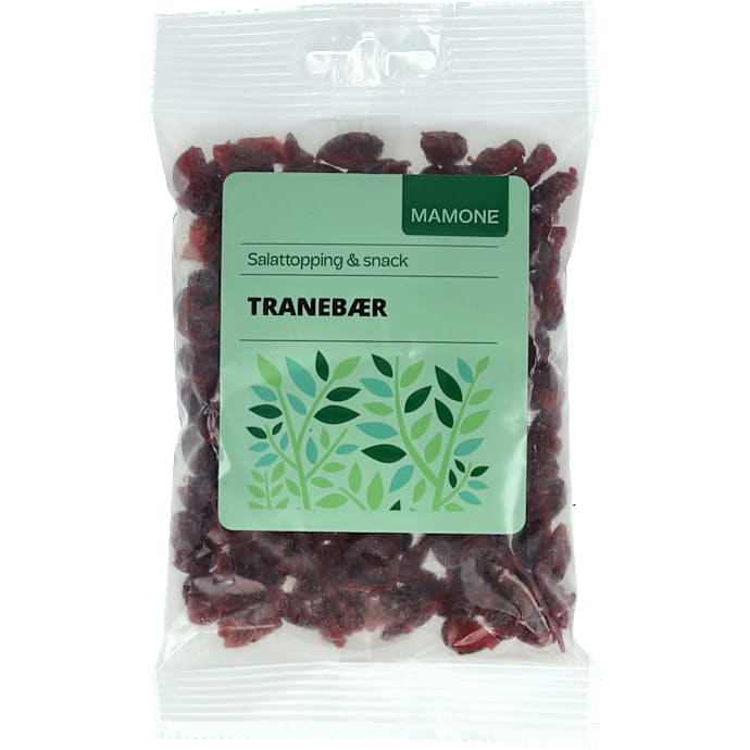 Tørrede tranebær – produktbillede