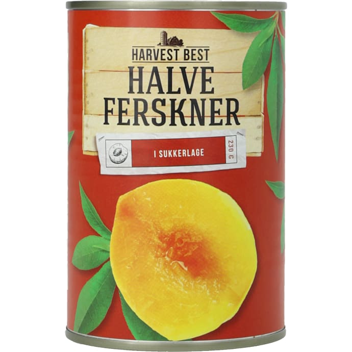 Harvest best halve ferskner 6x410/230g