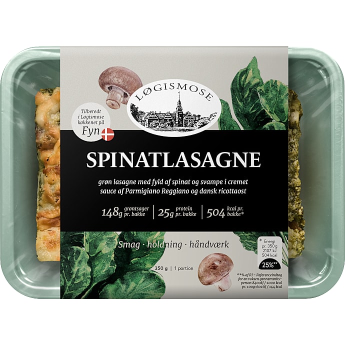 Lasagne m. spinat