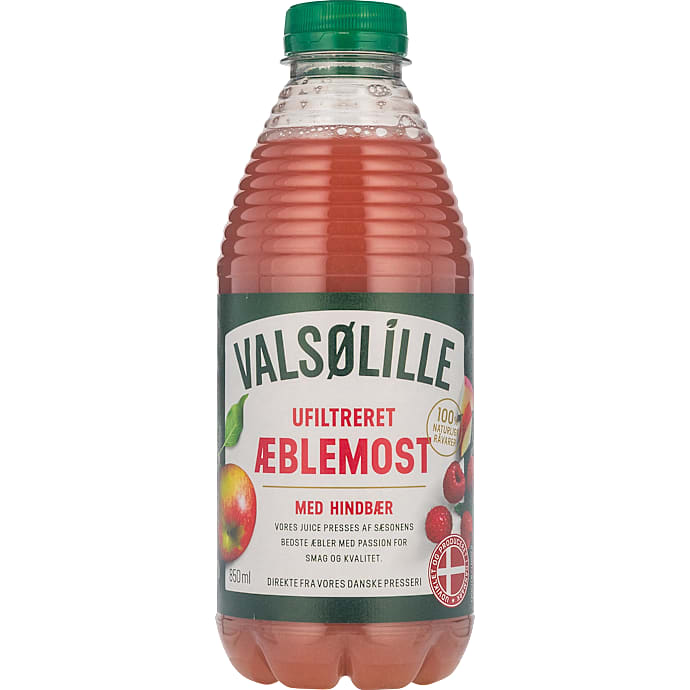 Æblemost m. hindbær
