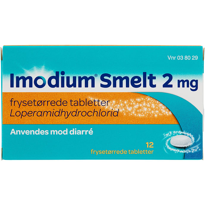 Tabletter mod diarré 2 mg – produktbillede