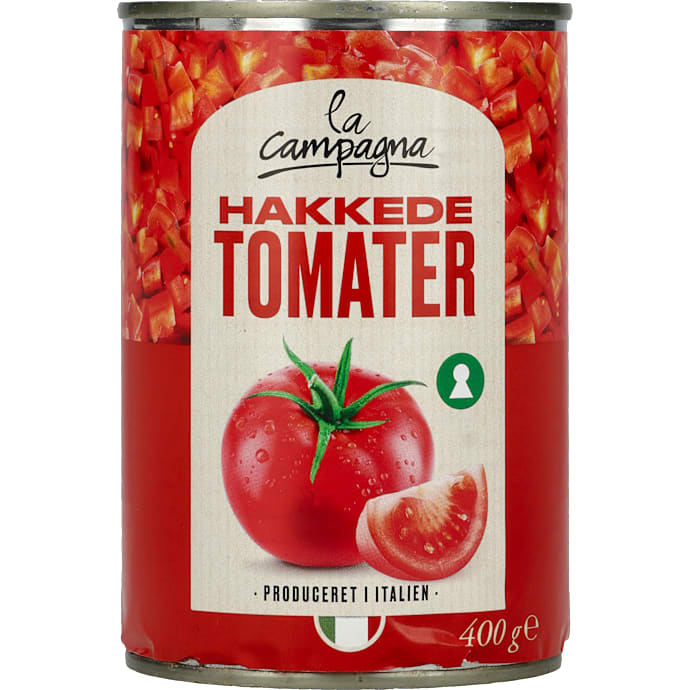 Hakkede tomater – produktbillede