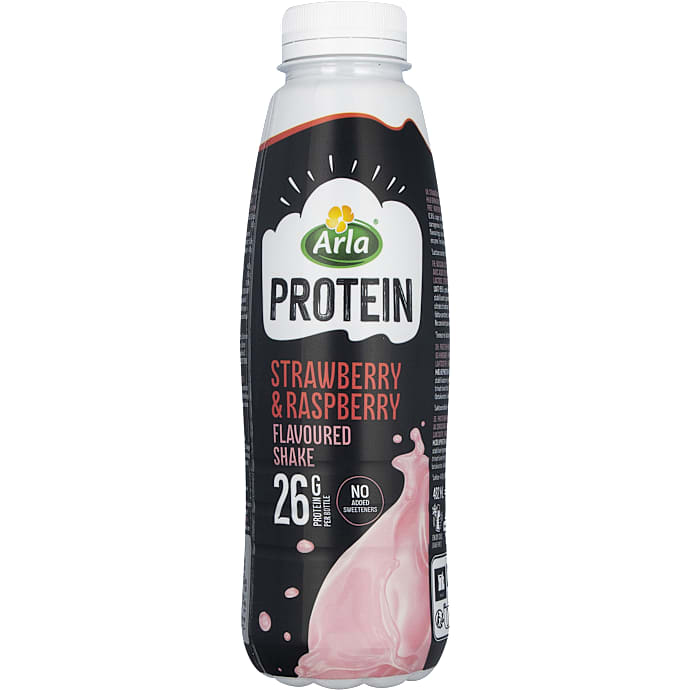 Proteindrik m. jordbær og hindbær 0,9% fedt laktosefri
