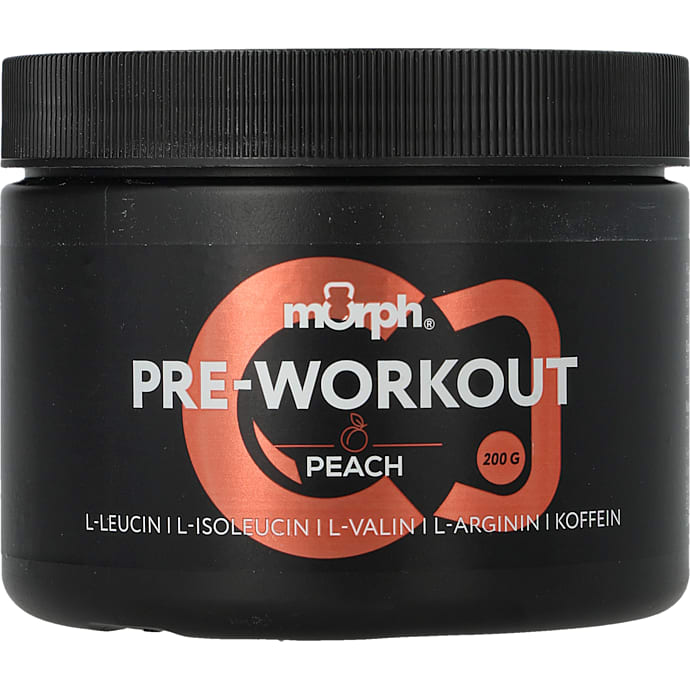 Pre workout-pulver m. ferskensmag – produktbillede