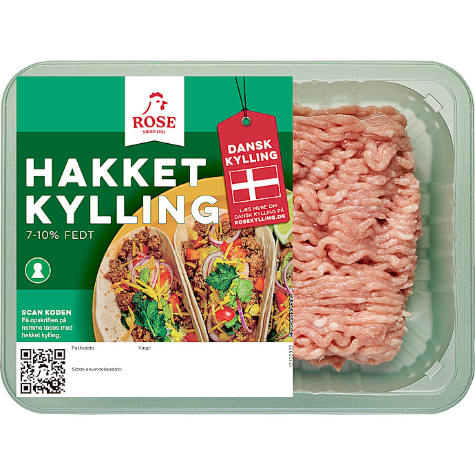 Hakket kylling 7-10% fedt