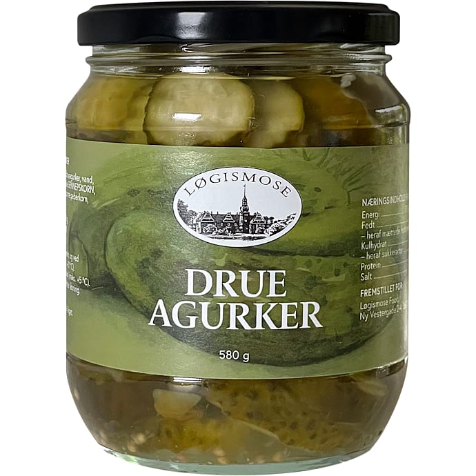 Syltede drueagurker – produktbillede