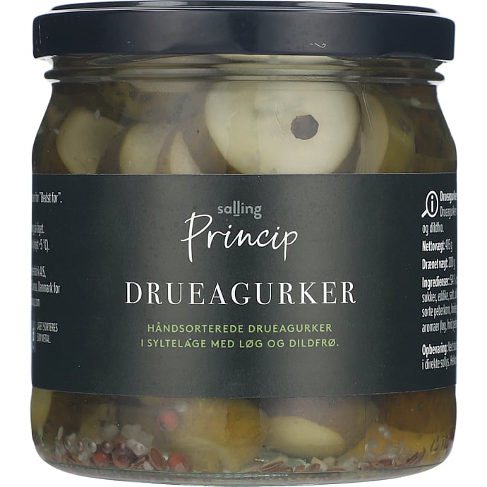 Syltede drueagurker – produktbillede