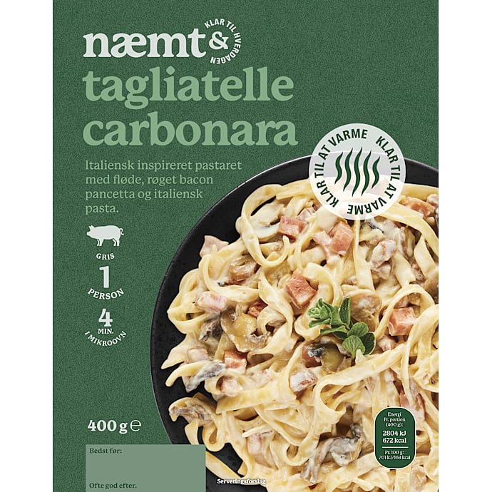 Tagliatelle carbonara – produktbillede