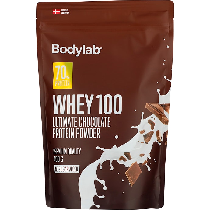 Proteinpulver m. chokoladesmag u. tilsat sukker