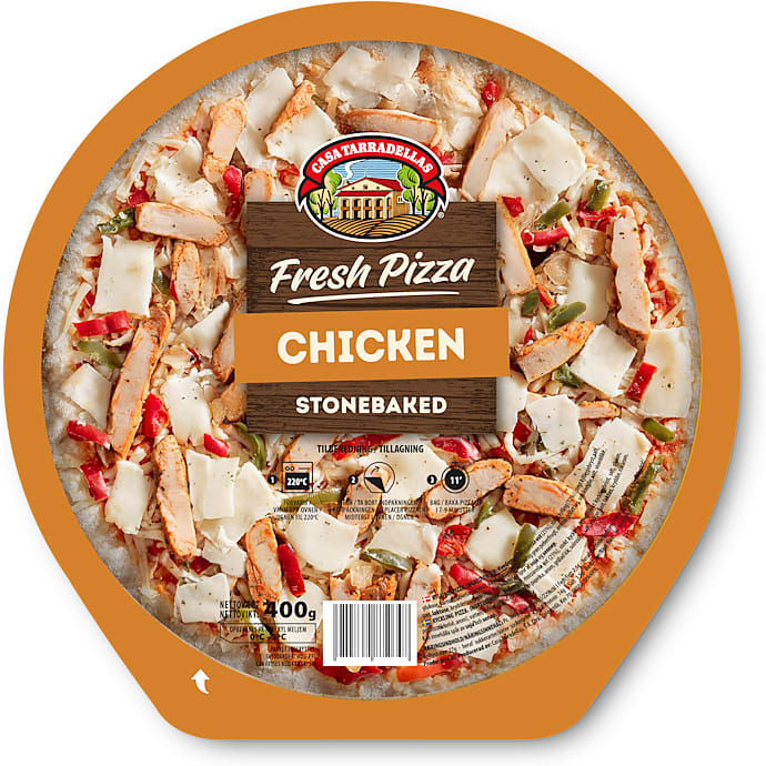 Pizza m. kylling