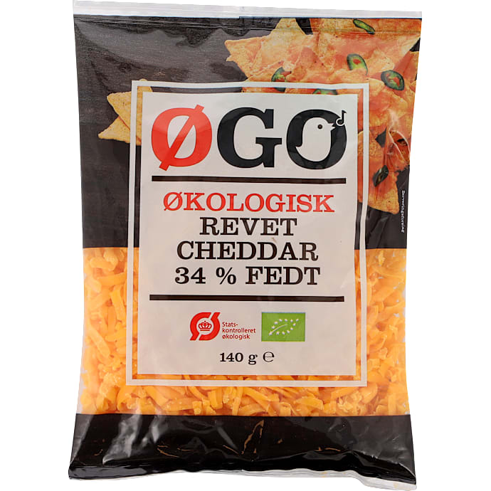 Revet rød cheddar 34% fedt