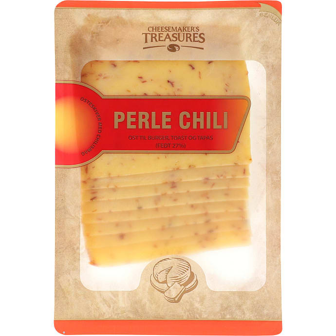 Gouda i skiver m. chiliflager – produktbillede