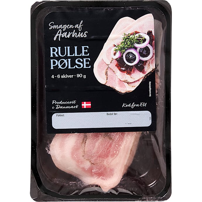 Rullepølse i skiver