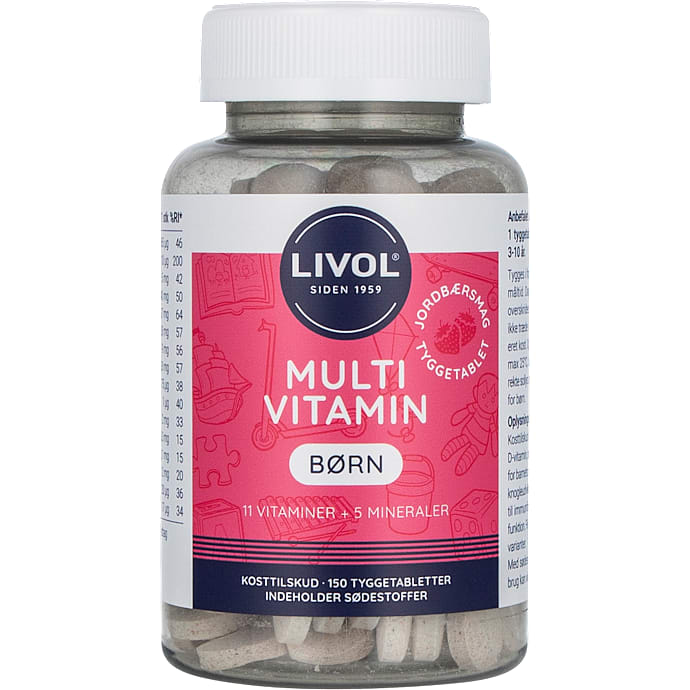 Multivitamin m. jordbærsmag – produktbillede
