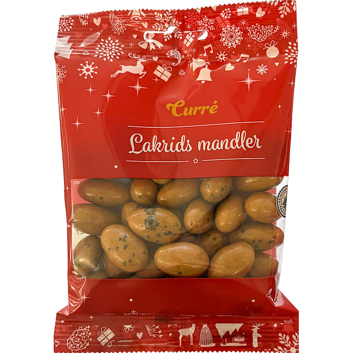 Mandler m. hvid chokolade og lakrids