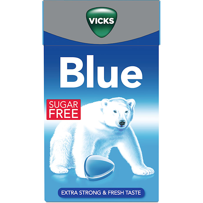 Blue extra strong pastiller sukkerfri – produktbillede