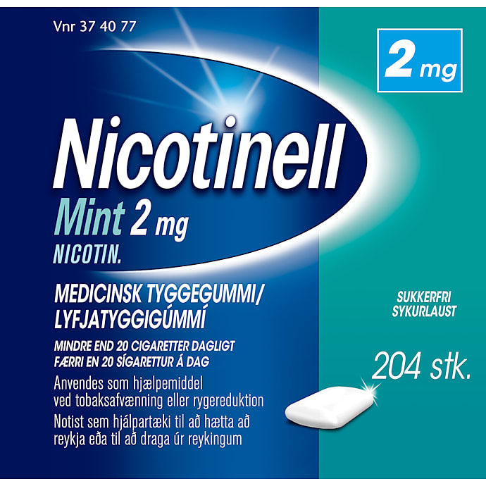 Nikotintyggegummi Mint sukkerfri