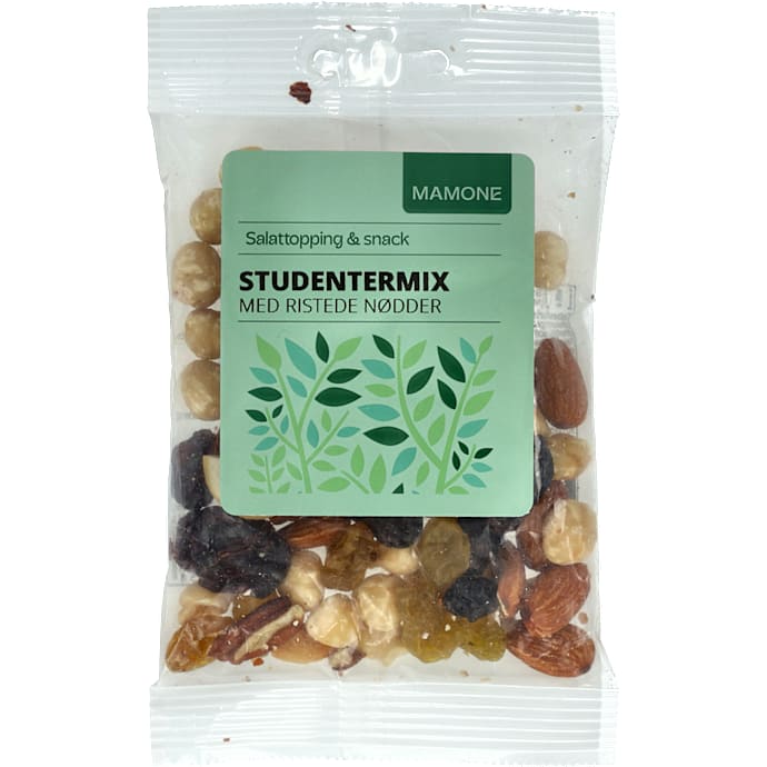 Studentermix m. ristede nødder – produktbillede