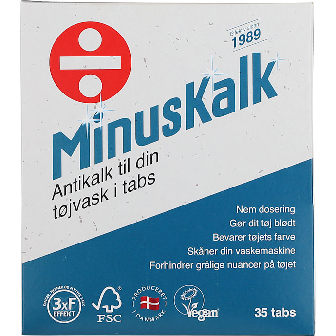 MinusKalk vaskemaskinetabs