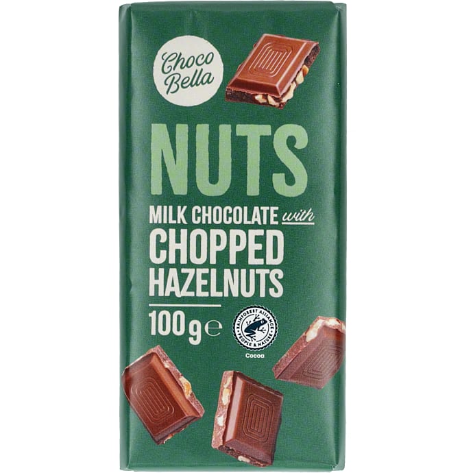 Mælkechokolade m. nødder