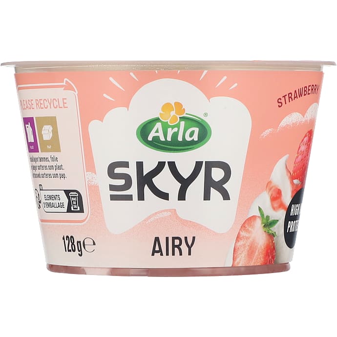 Skyr airy m. jordbær – produktbillede
