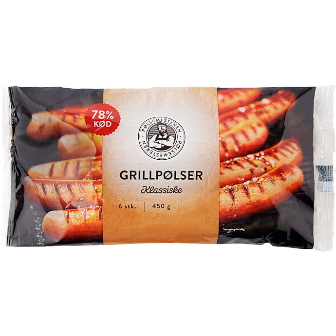 Grillpølser 81 % kød
